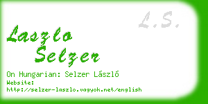 laszlo selzer business card